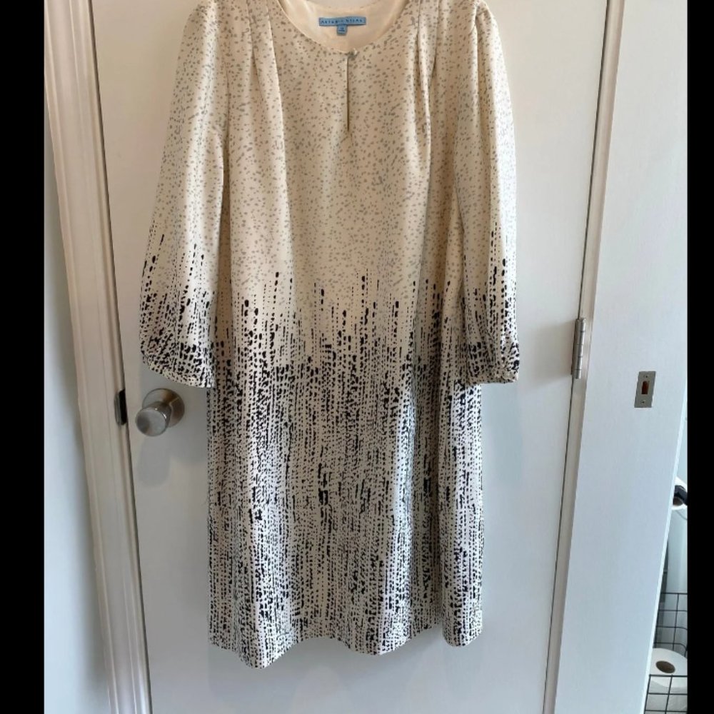 Antonio Melani Black and White Shift Dress